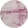 Blush And Ivory Striped Washable Indoor Outdoor Area Rug - 4 of 4