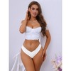 Allegra K Women's Low-Waisted Invisible Breathable V-Waisted Thongs - 4 of 4