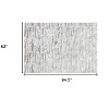 HomeRoots 5' X 8' Black and Silver Abstract Washable Non Skid Area Rug - 3 of 4