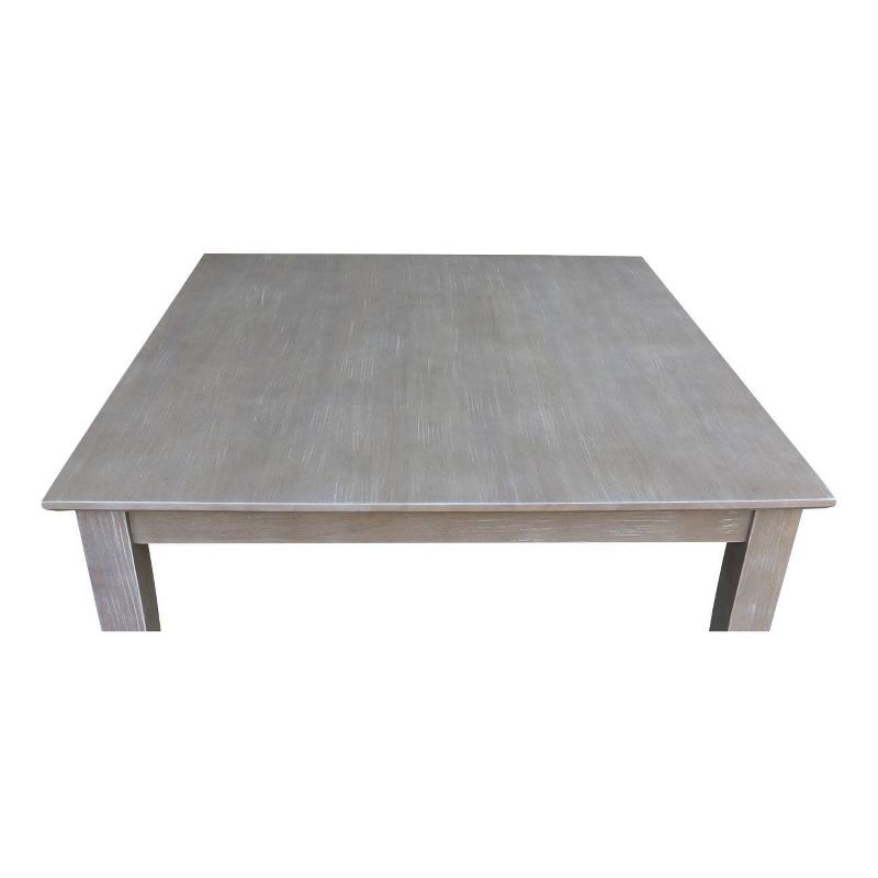 Solid Wood 36" X 36" Dining Table Weathered Gray - International Concepts, 6 of 10