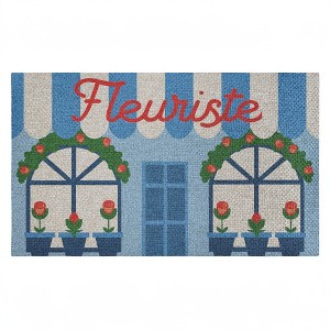 Stupell Industries Florist Shop Storefront Printed Outdoor Imitation Sisal Door Mat, design by Lil' Rue - 1 of 4