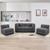 128” Chenille Sectional Couch, 4 Seater L Shape Modular Sofa Set for Living Room Office-Morden Fort - 2 of 4