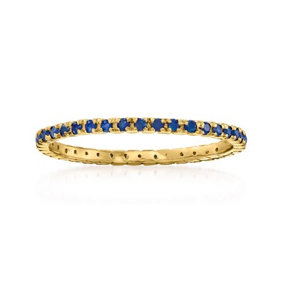 Pure Collection by Ross-Simons 0.33 ct. t.w. Sapphire Eternity Band in 14kt Yellow Gold