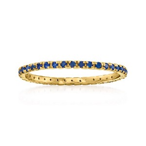 Pure Collection by Ross-Simons 0.33 ct. t.w. Sapphire Eternity Band in 14kt Yellow Gold - 1 of 4