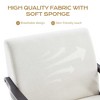 CAVINAS Linen Accent Chair with Mid-Height Backrest and Ottoman,Mid-Century Upholstered Living Room Chairs,Reading Chairs for Living Room - 4 of 4