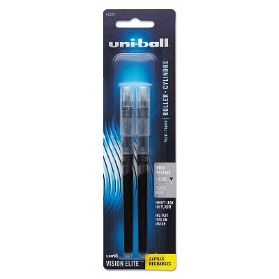 Refill for uni-ball Vision Elite Roller Ball Bold Black Ink 2/Pack 61233PP