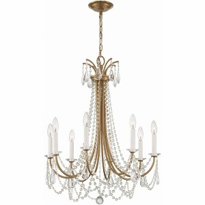 Crystorama Lighting Karrington 8 - Light Chandelier in  Aged Brass - 1 of 4