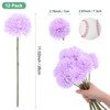 Unique Bargains Plastic Silk Durable Artificial Chrysanthemum Ball Flowers 11" - 3 of 4