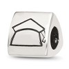 Black Bow Jewelry 2024 Graduation 3 Sided Sterling Silver Bead Charm - 3 of 4