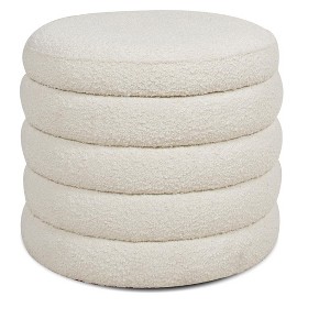 OUTSUPPLY Storage Ottoman, Hidden Compartment, Non-Slip Feet, Medium Firm Seat for Living Room - 1 of 4