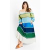 Women's Plus Size Colour Fun Dress - green | CITY CHIC - 2 of 4