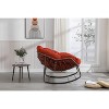 CAVINAS Rocking Chair Outdoor Rattan Glider Rocker Chair Accent Chair Reading Chair Comfy Chair - 4 of 4
