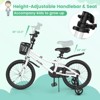 Infans 18" Kid’s Bike w/Removable Training Wheels & Basket for 4-8 Years Old  White - 4 of 4