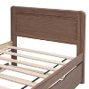 NicBex Twin Size Wood Platform Bed Frame with Trundle for Adults/Boys/Girls - 4 of 4