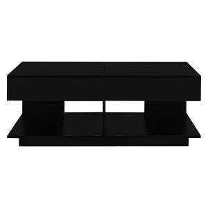 Anybear 41.3''-76.7'' Extendable Coffee Table, Efficient Coffee Table with Multiple Storage Compartments - 1 of 4