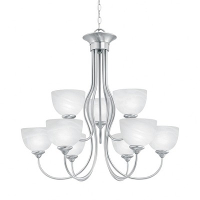 Thomas Lighting Tahoe 9 - Light Chandelier in  Brushed Nickel