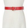 INSPIRE CHIC Women's Solid Color Heart-Shaped Buckle with Beads Belts - 4 of 4
