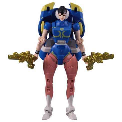 Transformers Collaborative: Street Fighter II Mash-Up - Autobot Hot Rod Ken vs. Arcee Chun-Li Action Figure (Target Exclusive) - image 1 of 4