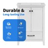 ChicFurnit Bathroom Vanities 24 Inch Vanity Cabinet with Door Shelf and Drawer for Bathroom Storage, White, 24"*18.3"*35" - 4 of 4