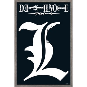 Trends International Death Note - L Symbol Framed Wall Poster Prints - 1 of 4