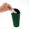 Unique Bargains Auto Car Trash Can Durable Front Seats Trash Bin Green 1 Pc 3.5" Length 3.5" Width 6.7" Height ABS Rhinestone - 4 of 4