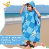 Catalonia 100% Cotton Kid's Boat Hooded Bath Towel for Girls Boys Aged 2-6, Absorbent Toddler Towel Cape, Changing Robe for Pool Beach Bathroom - 3 of 4