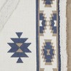 Design Imports Southwestern Textured Fringe - Stone & Blue - 2 Ft 3 In X 6 Ft - 3 of 4