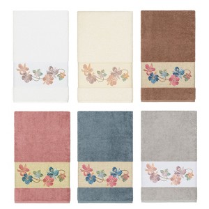 Linum Home Textiles 100% Turkish Cotton CAROLINE Embellished Towel Set - 1 of 3