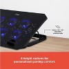 RadioShack Laptop Cooling Stand with 6 fans and Blue Lights and 4-Level Height Adjustment - 4 of 4