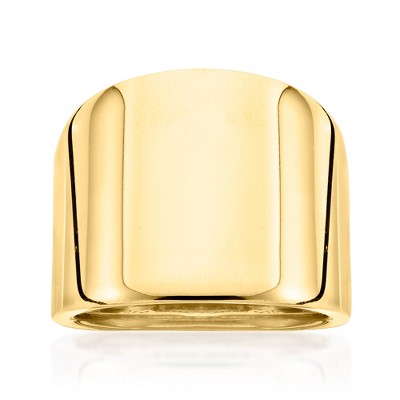 Ross-Simons Italian 10kt Yellow Gold Graduated Dome Ring Size 8