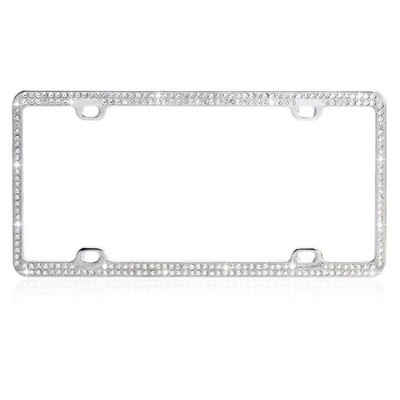 diamond car plate frame