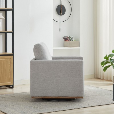CAVINAS 30.7"W Swivel Single Sofa Chair Comfy Modern Accent 360 Degree Swivel Chair Upholstered Sofa Lounge Armchair for Living Room