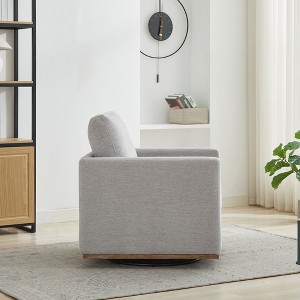 CAVINAS 30.7"W Swivel Single Sofa Chair Comfy Modern Accent 360 Degree Swivel Chair Upholstered Sofa Lounge Armchair for Living Room - 1 of 4