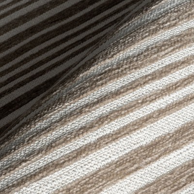 Millicent Beige and White Striped Reversible 4' x 6' Area Rug