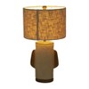 SAGEBROOK HOME 24" Ecomix Organic Table Lamp Ivory: Polyester Shade, Resin Body, UL Listed - image 2 of 4