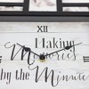 Memories by the Minute' Picture Frame Collage Wall Clock Black - American Art Decor: Modern Square Analog Display, Indoor Use - 4 of 4