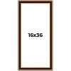 PosterPalooza | Panoramic Weathered Gold Picture Frame - UV Acrylic, Foam Board Backing, Hanging Hardware - 2 of 4