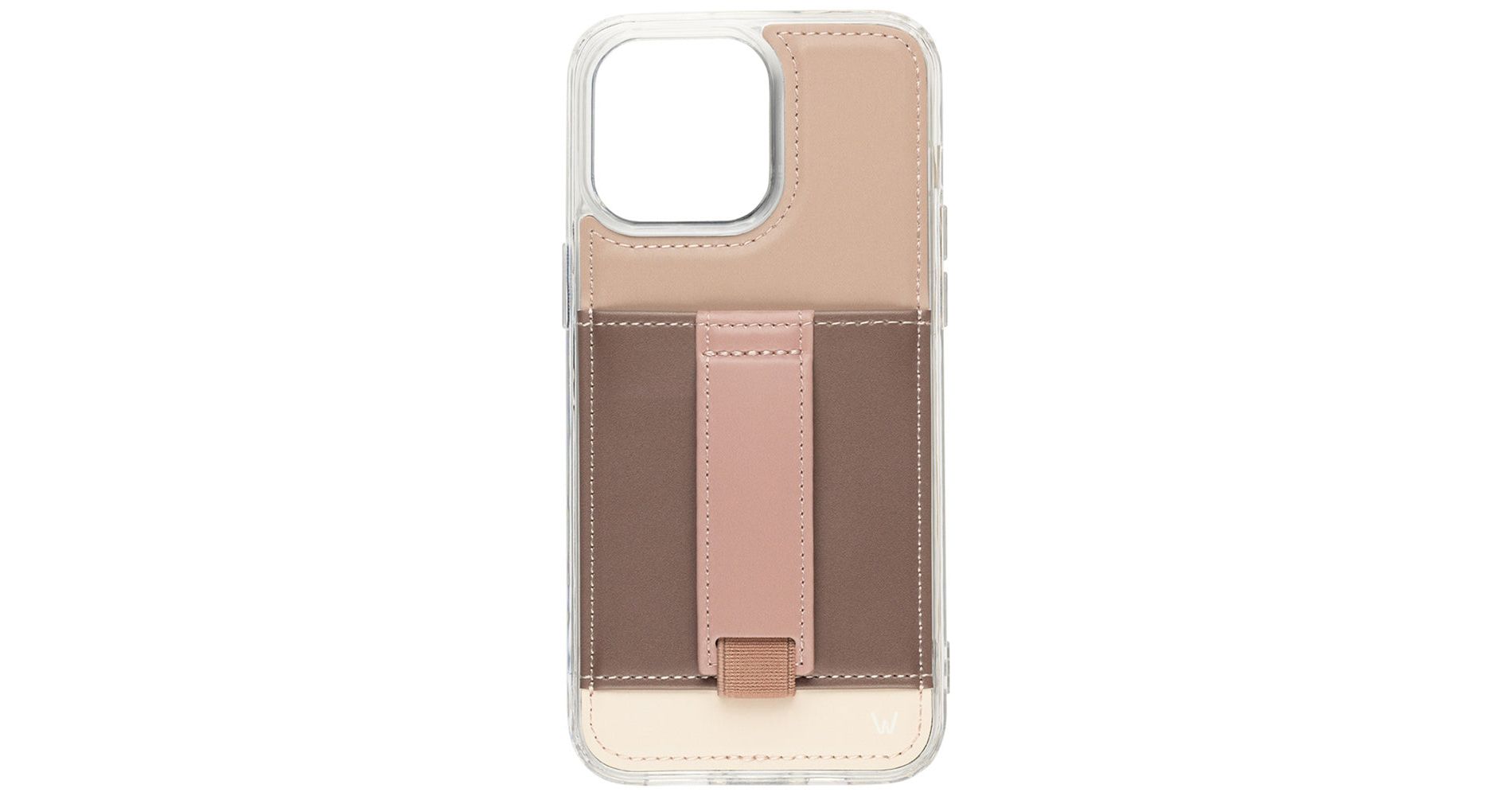 Walli Cases Mocha Mae Phone Case with Wallet and Finger Strap