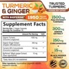 Turmeric Curcumin Supplement 1950mg Organic Turmeric with Ginger, 95% Curcuminoids, BioPerine Black Pepper, 180 Capsules By Nature's Nutrition - 2 of 4