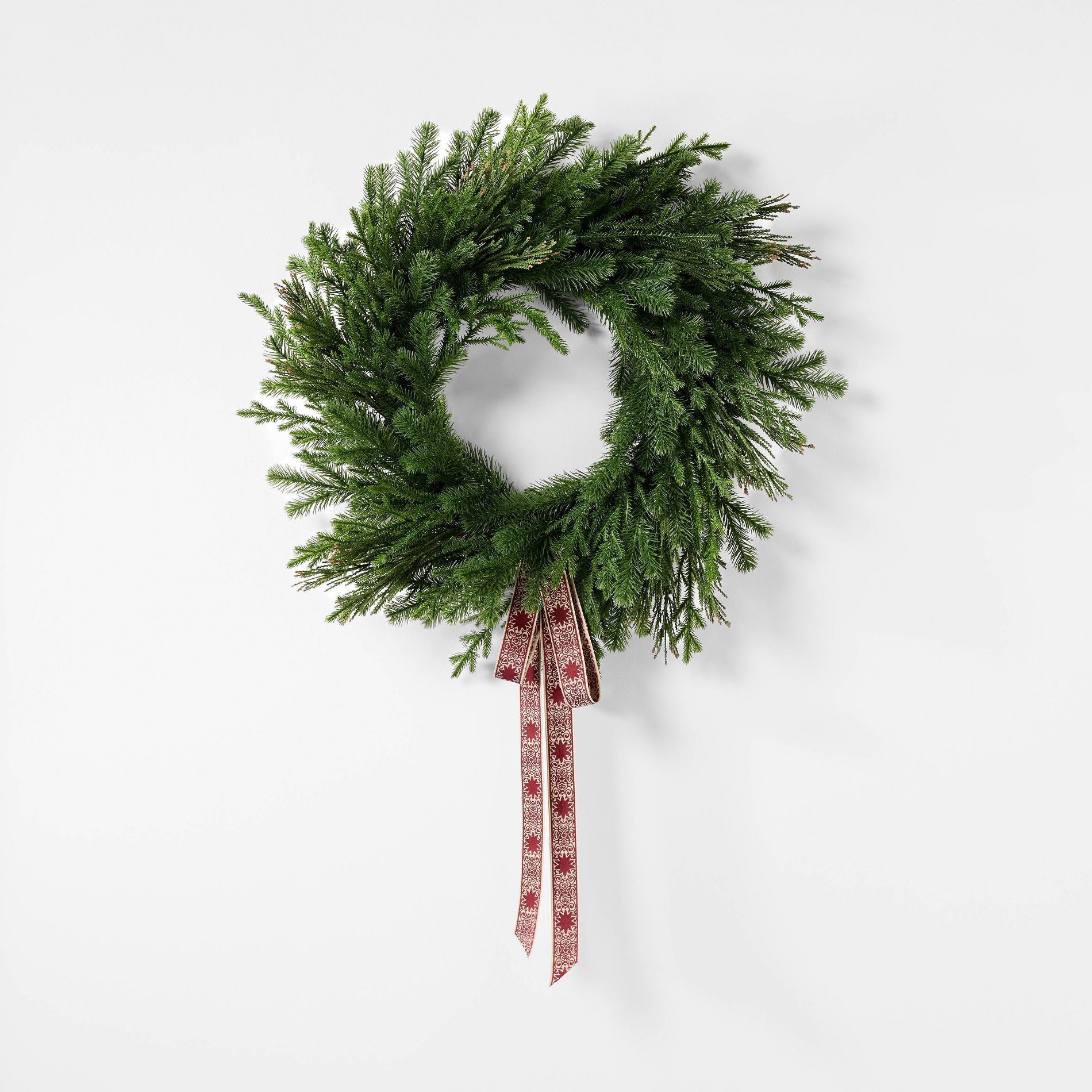 26" Fresh Cut Pine Holiday Wreath - Threshold™ designed with Studio McGee