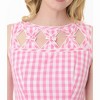Unique Vintage Women's Cutout Weave Swing Dress - 2 of 4