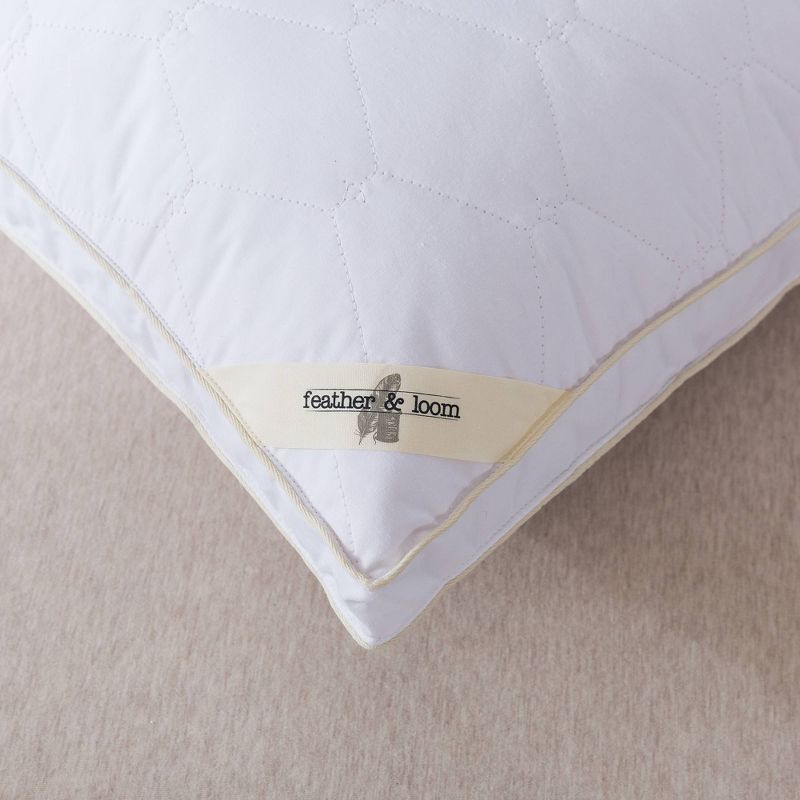 Standard Feather &#38; Loom Bed Pillow - St. James Home, 3 of 6