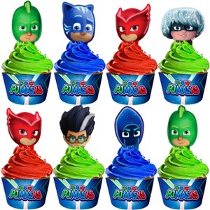 Treasures Gifted PJ Masks Cupcake Toppers & PJ Masks Cupcake Wrappers - 1 of 4