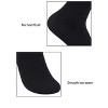 INSPIRE CHIC Women's Elastic Selvedge Sheer Nylon Crew Socks 2 Pack - 4 of 4
