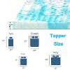 Vipbear 2 Inch Mattress Topper 5-Zone Gel Memory Foam Mattress Topper Pressure Relieve Soft Mattress Pad,CertiPUR-US Certified - 4 of 4