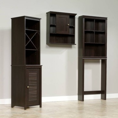 Decorative Storage Cabinets Espresso Brown Sauder Target