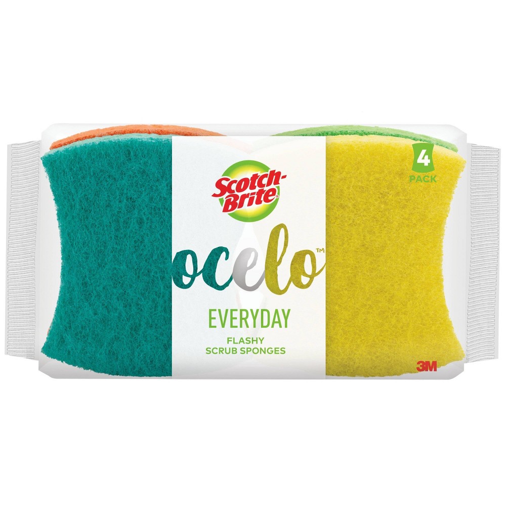 UPC 051131935990 product image for Scotch-Brite Ocelo Everyday Light Duty Scrub Sponges - Assorted Bright Colors -  | upcitemdb.com