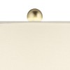 360 Lighting Liza 26 1/2" Tall Luxe Modern Glam Table Lamps Set of 2 Gold Living Room Bedroom Bedside Nightstand House Kitchen Entryway White Shade - 3 of 4