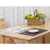Unique Bargains Kitchen Faux Leather Easy to Clean Placemats 17" x 12" 2 Pcs - 2 of 4