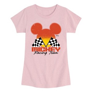 Girls' - Disney - Mm Racing Fitted Short Sleeve Graphic T-Shirt - 1 of 4